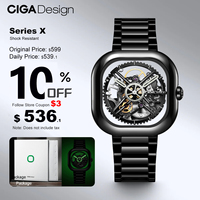 CIGA Design Skeleton Luminous Automatic Ceramic Watches for Men Women 2024 Series Y Eastern Jade Black Mechanical Wrist Watch