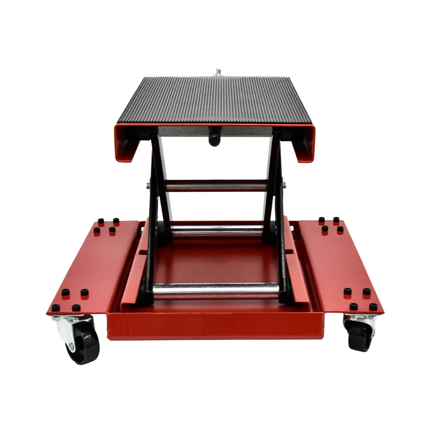 500KG Motorcycle Scissor Hoist Jack Lifting Cranes Motorcycle Repair Stand Center Scissor Lift Hoist Workshop Bench Lifting Tool