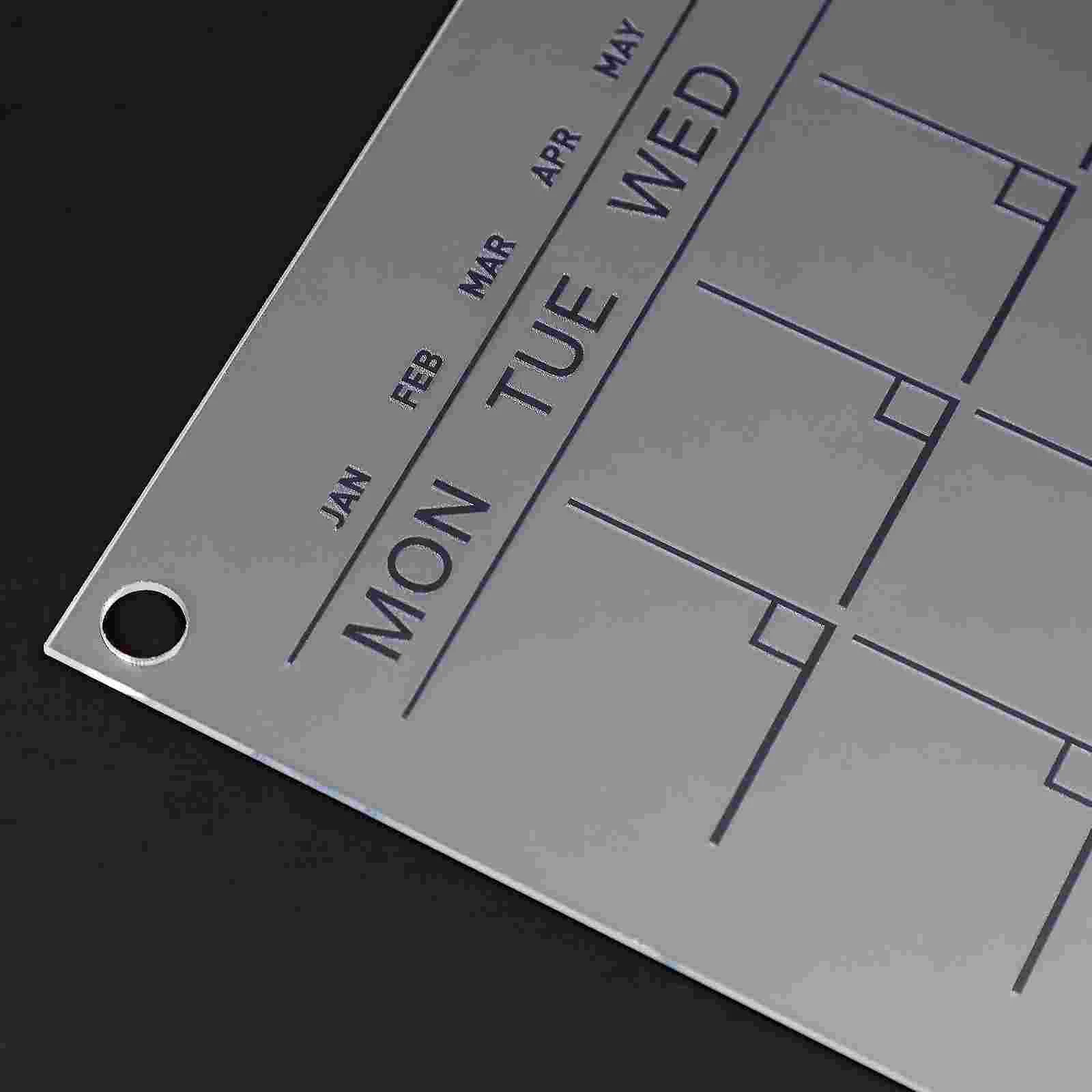 Wöchentliche Planertafel, Bürobedarf, kreative Memostafeln, Schreibtisch-Notizblock, Glasrahmen, Schreibkreide, transparente Acryl-Whiteboards