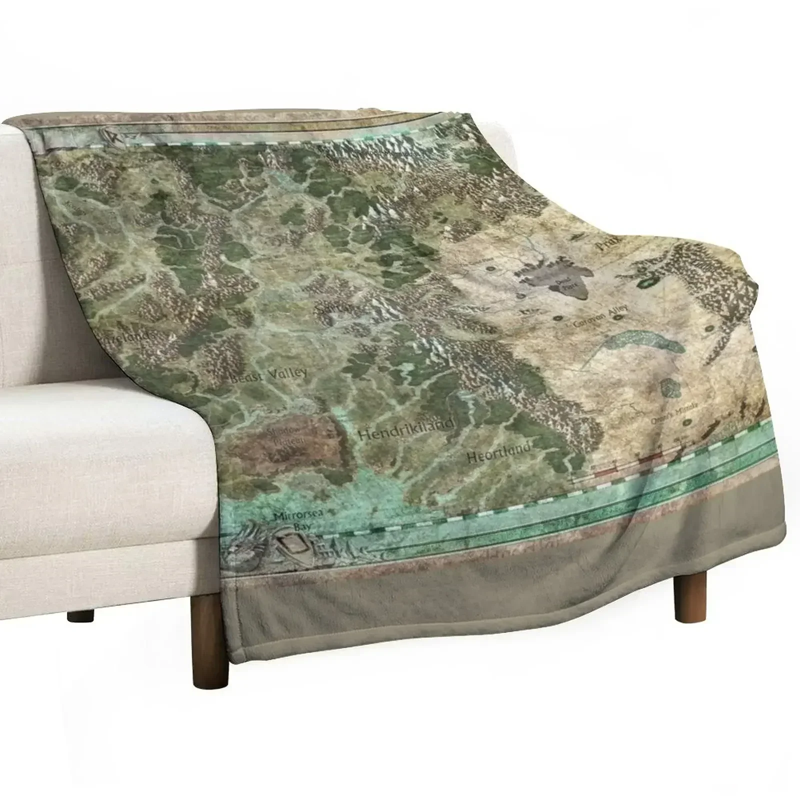 Dragon Pass and Surrounding Regions by Olivier Sanfilipo Throw Blanket heavy to sleep Winter beds Blankets