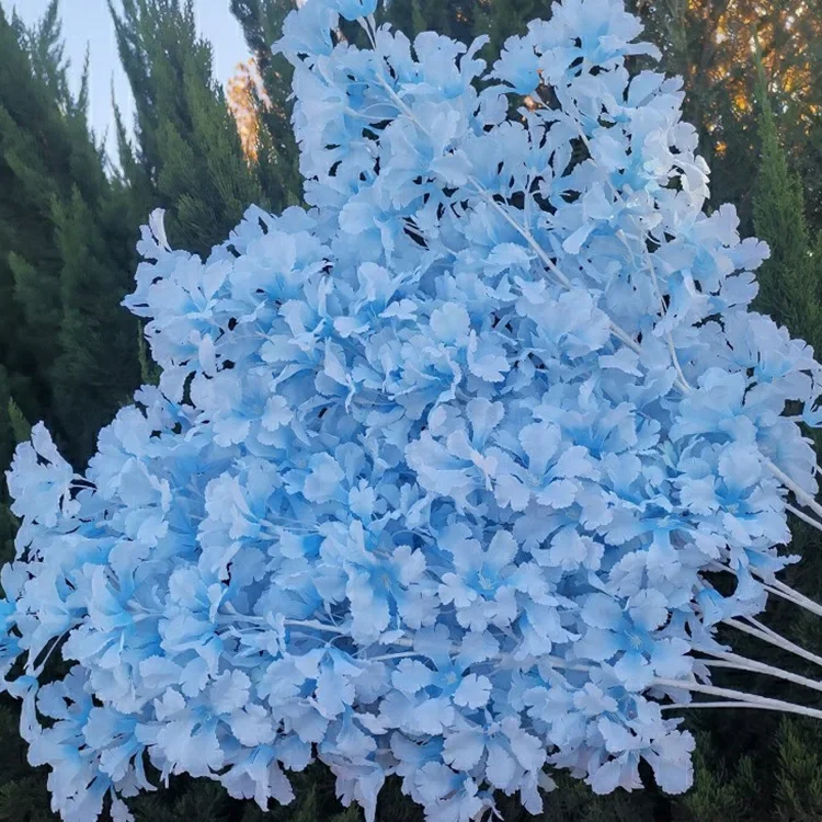 Großpackung Weiße Künstliche Gypsophila-Kirschblütenzweige 50-500 Stück Künstliche Schleierkraut-Blumenstiele für Hochzeitsbogen Brautparty – Detail 10