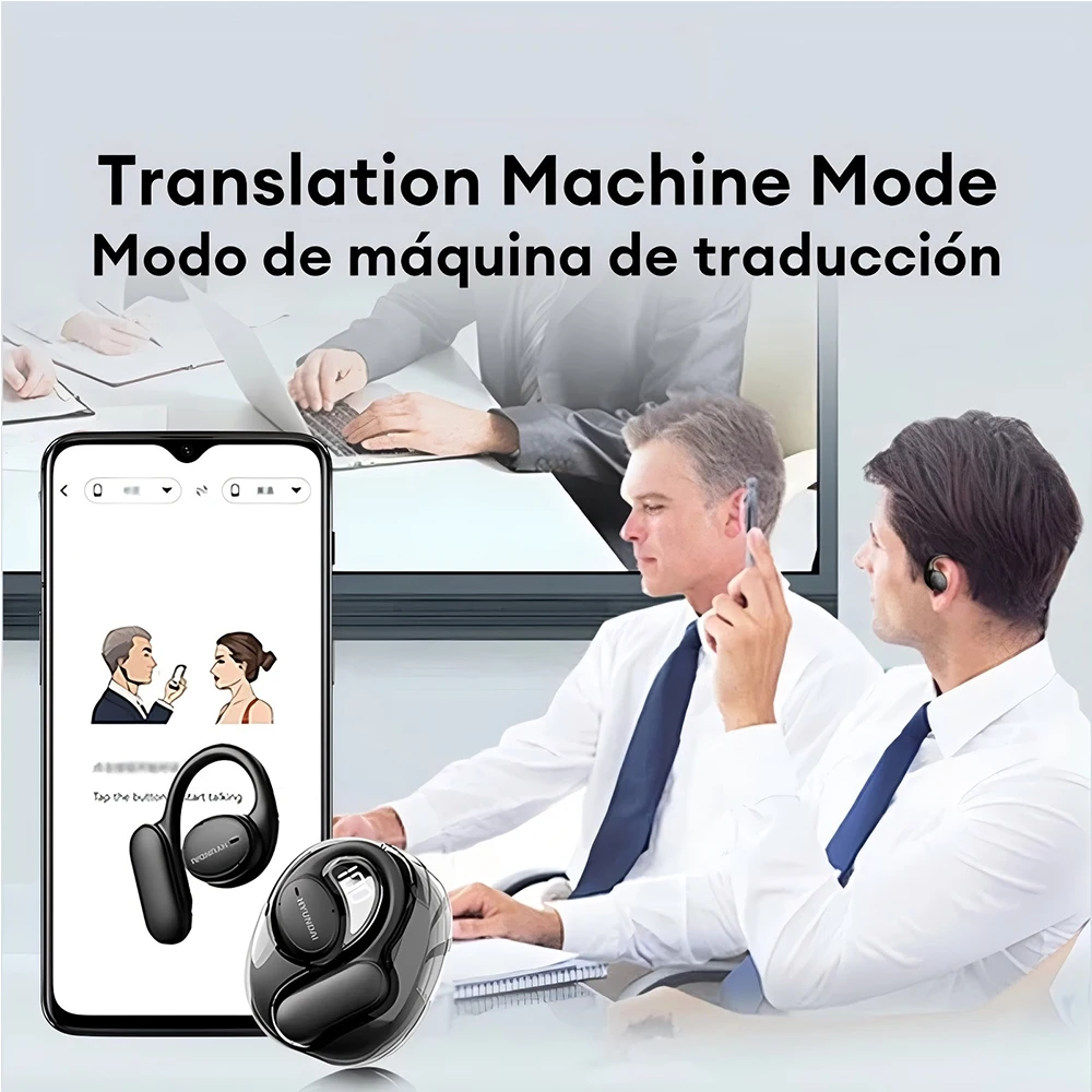 Multiple Choice Openair5 AI Bluetooth Translation Earphones Hanging Ear Type AI Intelligent 100+ languages Meeting Earphone Gift image 3