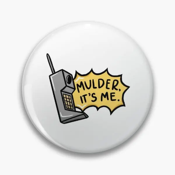 Mulder Its Me  Soft Button Pin Hat Metal Clothes Lapel Pin Funny Lover Cute Jewelry Decor Women Gift Badge Creative Fashion