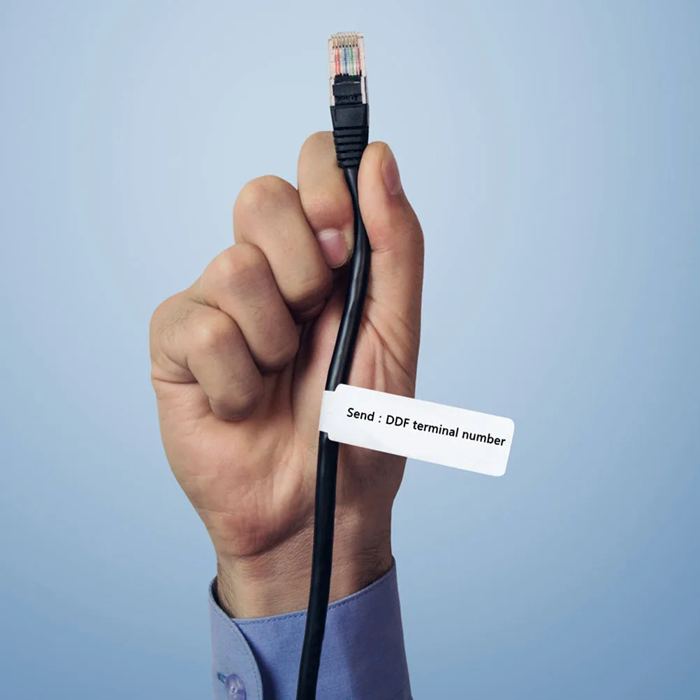 

20 листов этикеток для электрических проводов, красочный самоклеящийся органайзер для кабелей для печати, для офиса, школы, компьютера