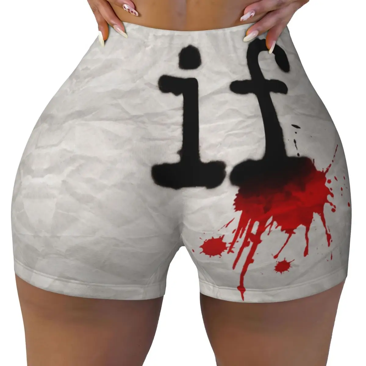 Custom If Msi Mindless Hip Hop Punk Rock Self Indulgence Volleyball Biker Gym Shorts Electro Athletic Workout Yoga Shorts