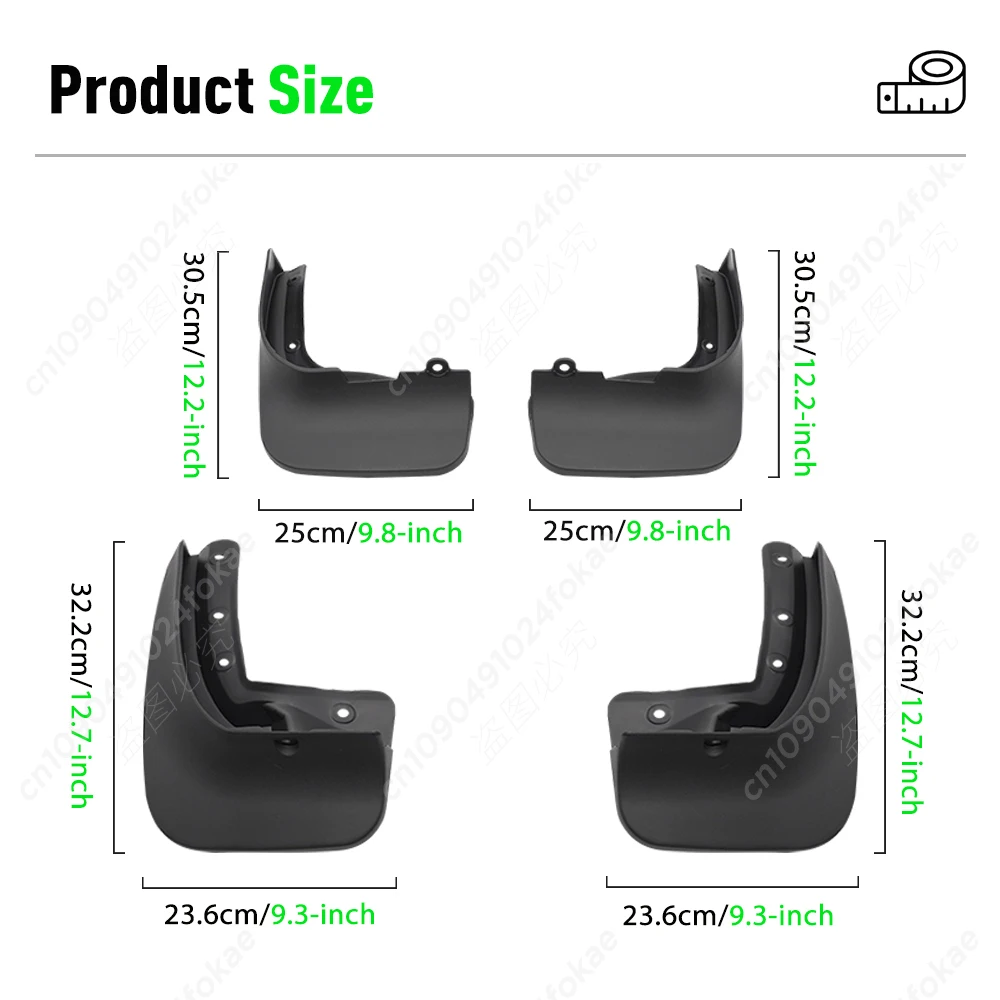 For VW Sharan Alhambra 7N 2011 2012 2013 2014 2015 2016 2017 2018 2019 2020 2021 2022 2023 Fender Mudflaps Splash Guards