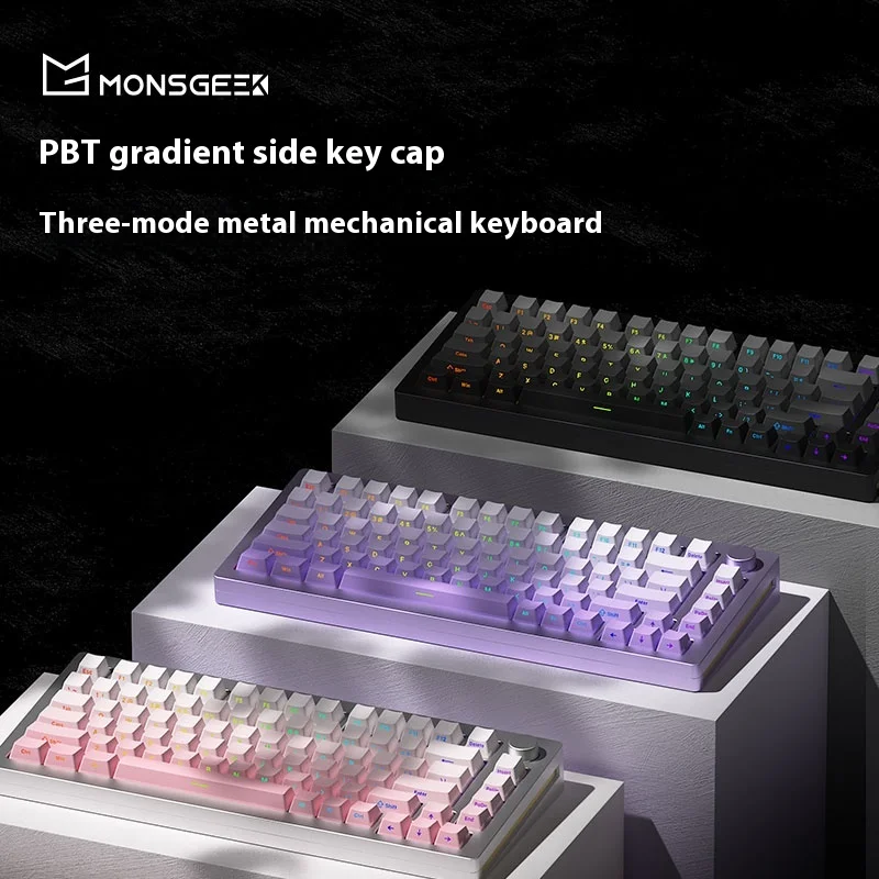 Monsgeek M1w V3 Sp Mechanical Gaming Keyboard/Barebone Kit Support Via 75% 3/5 Pin Hot Swap Rgb Gasket Mount Aluminum Case