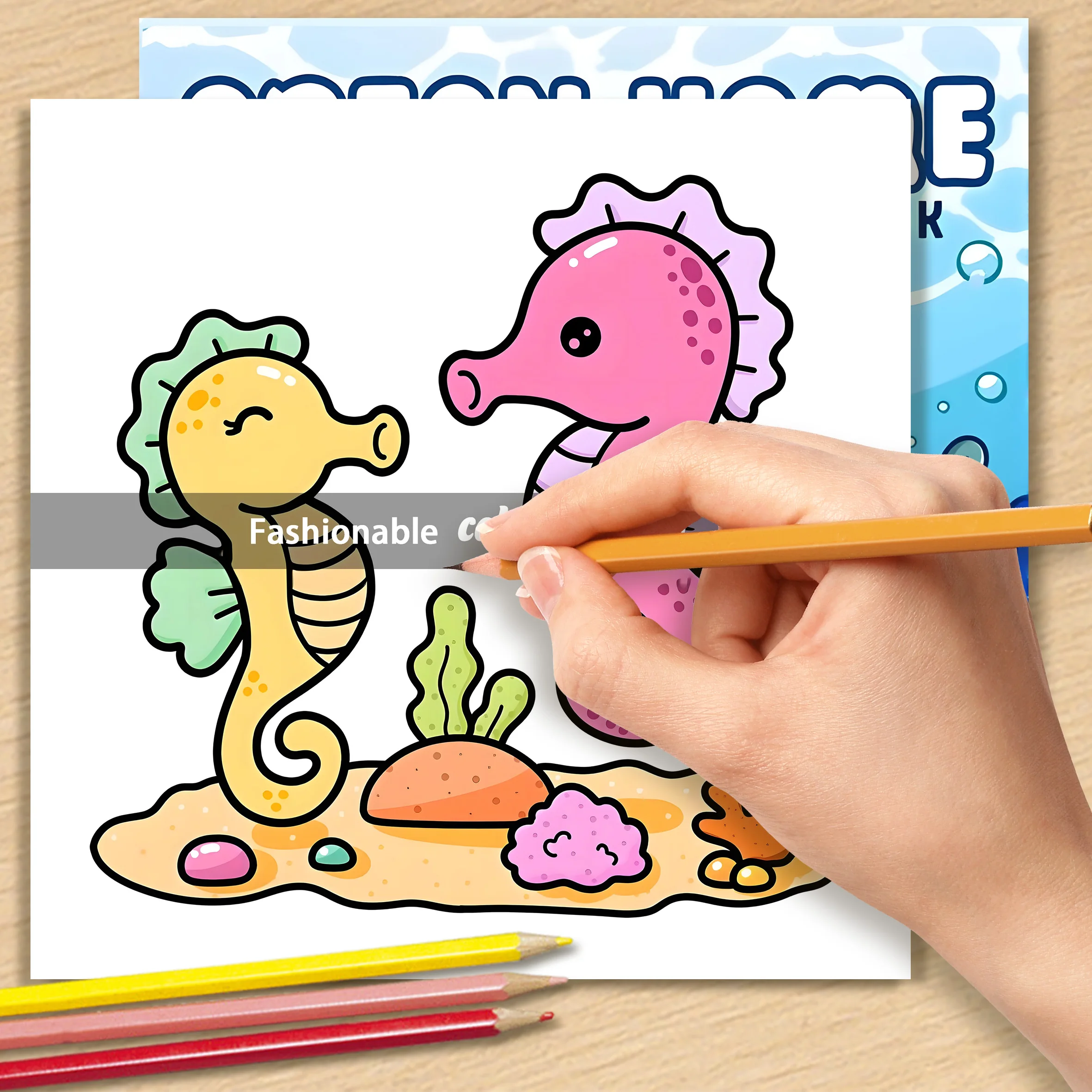 Ocean Home: Coloring Book for Adults Featuring Cute Cozy Daily Activities for Relaxation (Cozy Spaces Coloring)
