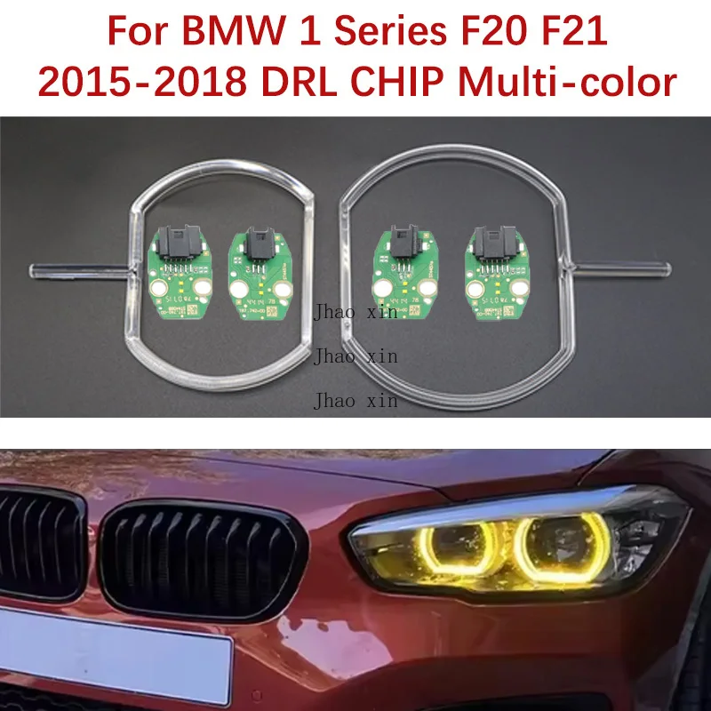 

Lemon Yellow Angel Eye Light Guide Tube For BMW 1 Series F20 F21 15-2018 Car Headlight DRL Chip Light Color Modification Ballast