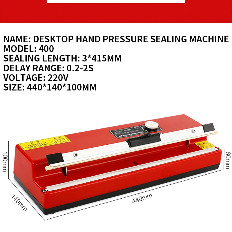 Neues Produkt Desktop Kunststoff folien versiegelung maschine Aluminium folie Teebeutel Kraft papiertüte Mond kuchen beutel versiegelung