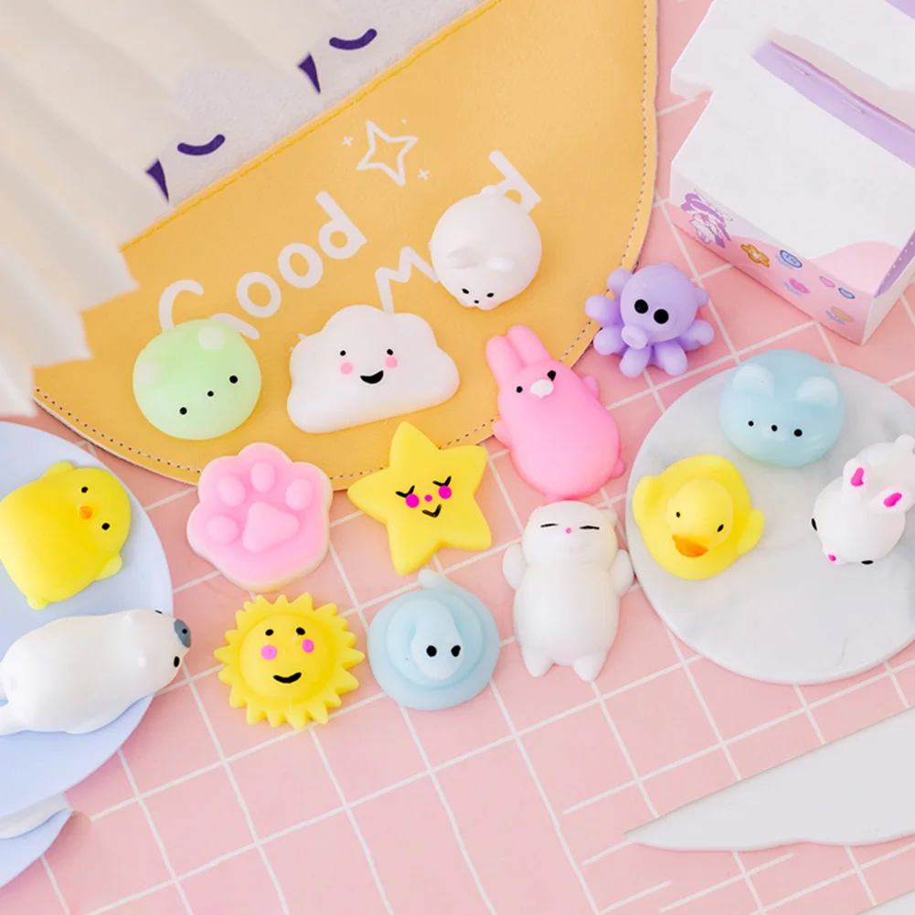 Cartoon Squeezing Mochi Toy Healing Sensory Fidget Toys for Adults Kids Gifts