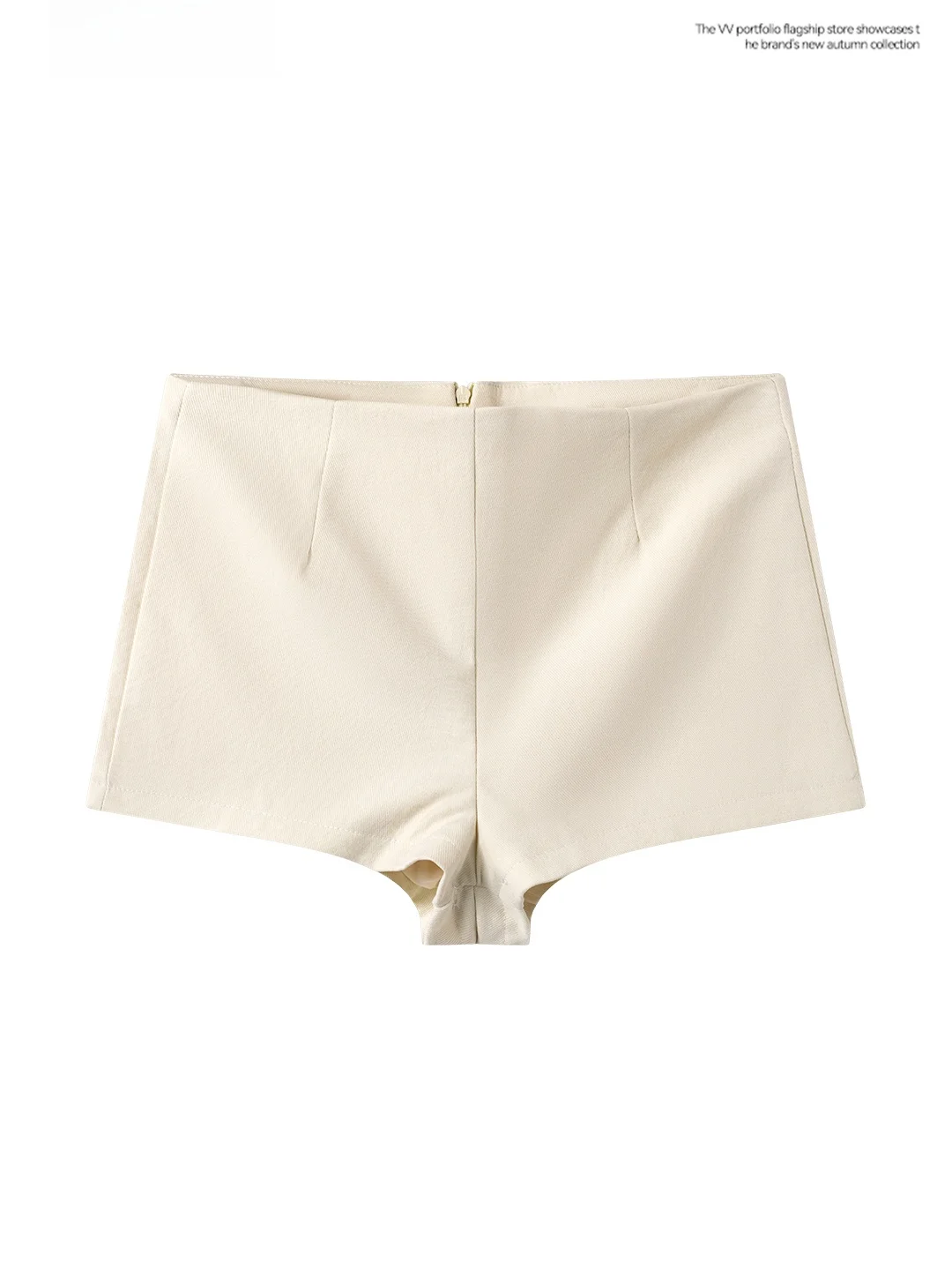 High Waist Slim Fit Casual Pants Women's Base Layer Shorts High Waist Tight Fit Pants Winter Short Shorts Zipper Style
