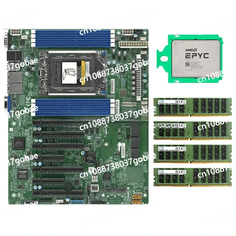 Epyc 7532 CPU 32 NúCleos Supermicro H12SSL-I Motherboard 4X32GB 2666V RAM Amd