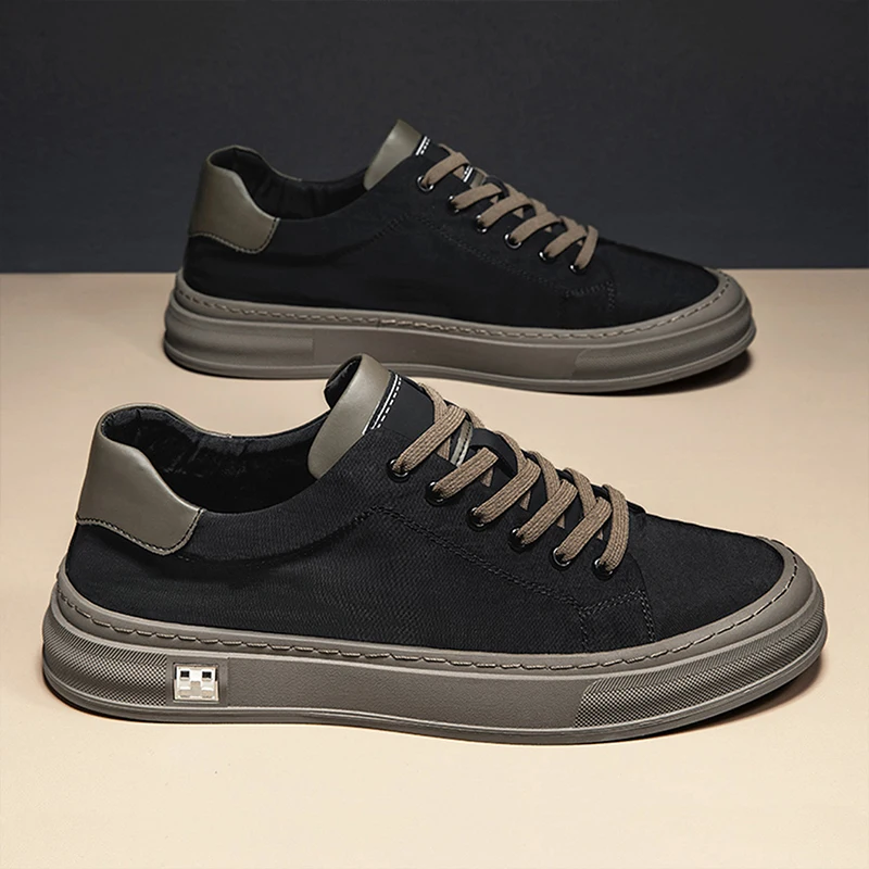 Versatile Lace-Up Men's Sneakers, Trendy Business Men's Shoes, Comfortable Casual Sports Shoes, Outdoor Men's Shoes Suitable for Walking and Hiking, Trendy Men's Sneakers view 5