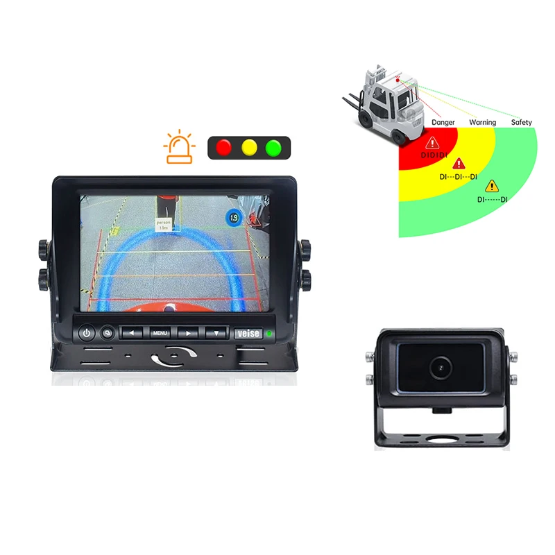 

Intelligent Pedestrian & Vehicle Detecting Camera System With Audible And Visual Alam Ai Bsd Sensor Reverse Backup Camera