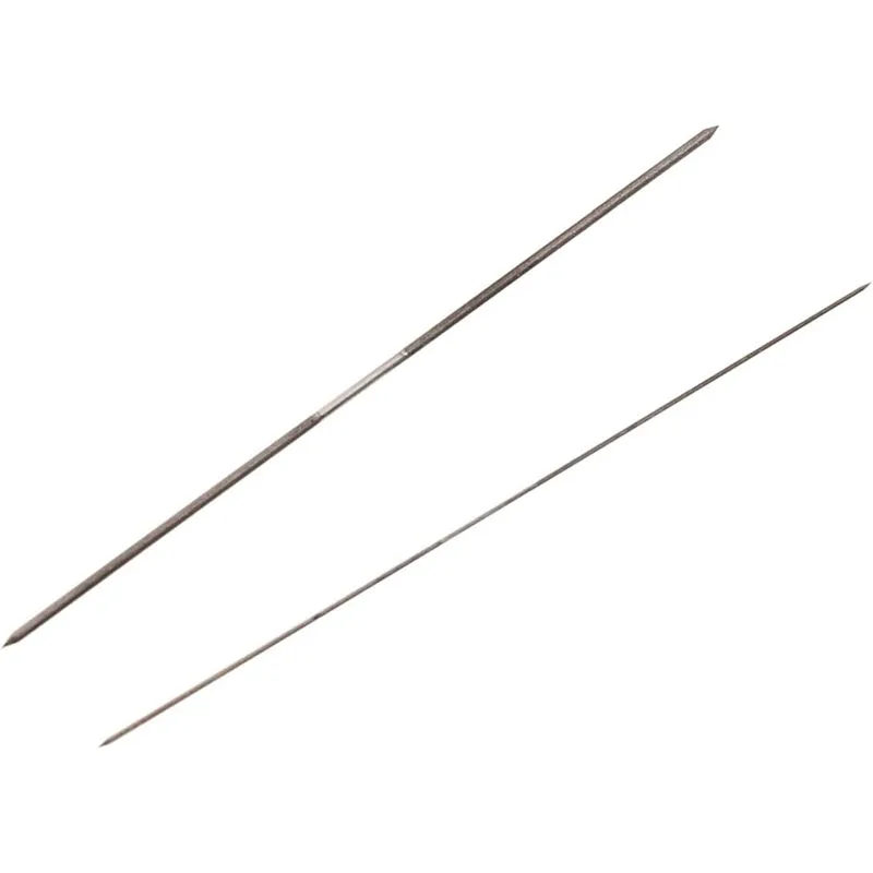 Japanese Ultra-Slim Square Diamond Needle File 0.5mm 0.7mm 600 800 Grit Double End Steel File Jewelry Narrow Gap Filing Tool