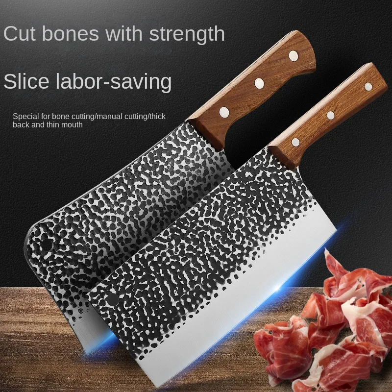 

Kitchen Knife Set Household Kitchen Knife Dedicated for Chefs Knives Kitchen Fast Sharp Bone Cutting Knife Forging Slicing Knife