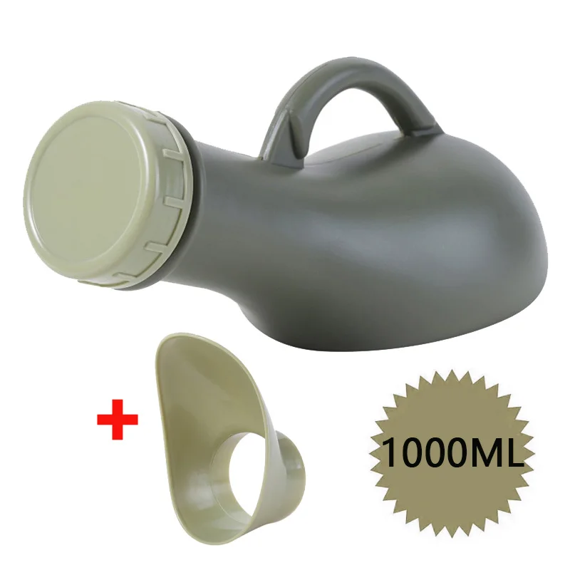 Portable Plastic Mobile Urinal Toilet Aid Bottle Outdoor Camping Car Urine Bottle For Women Men Journey Travel Kit 1000ML
