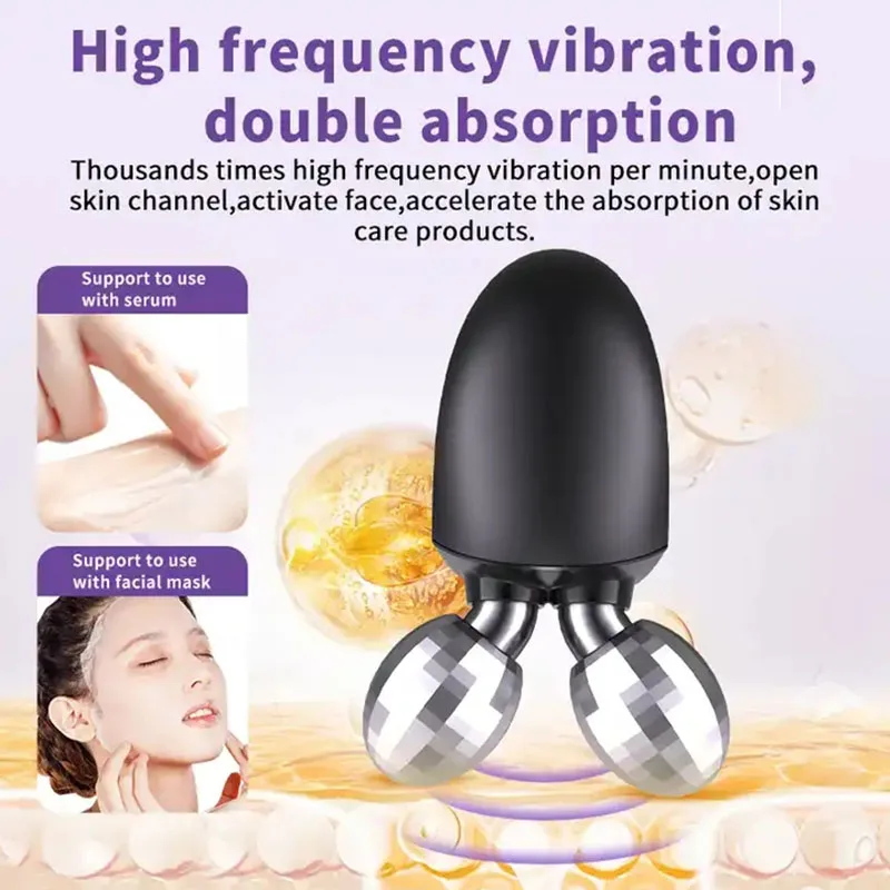 KAKUSAN فاخر صغير مكركرنت الأسطوانة مدلك الرعاية المنزلية EMS جهاز تنغيم الوجه لتجديد شباب الجلد شد الوجه