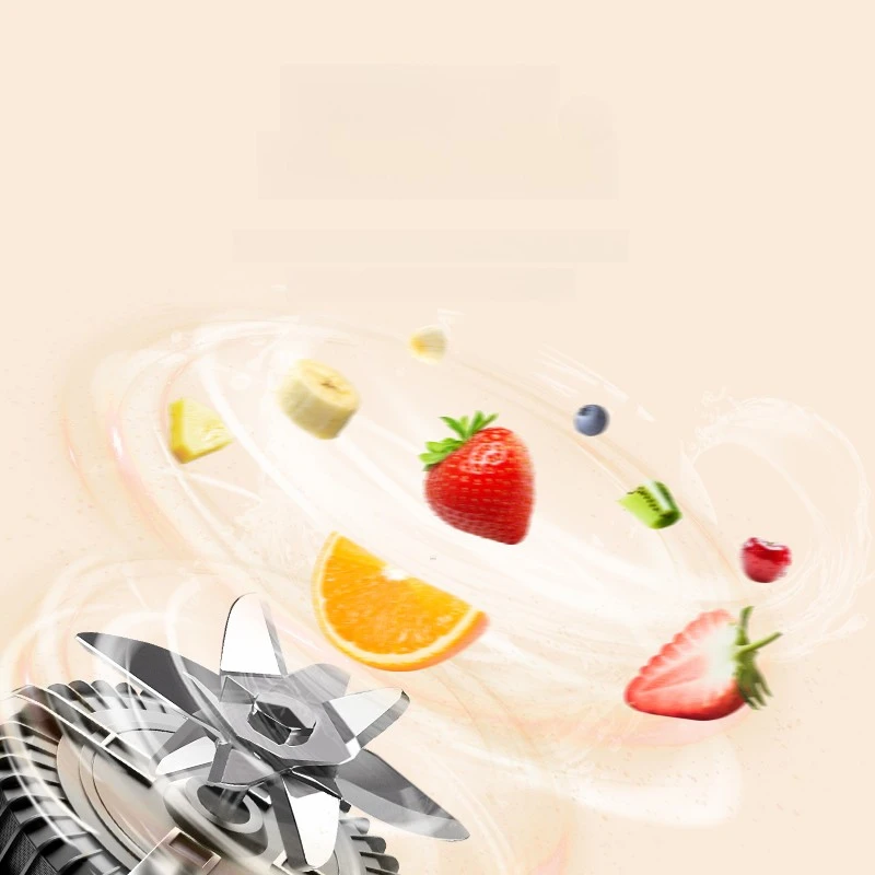 

Cordless Juicer Cup Portable Fine Filtration Free Self Cleaning USB Rechargeable Blender for Fruit Smoothie Home Travel