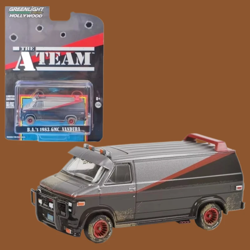 

GreenLight 1:64 1983 GMC Vandura Weathered Muddy версия, имитация сплава, коллекция моделей микроавтомобилей, украшение, игрушка в подарок