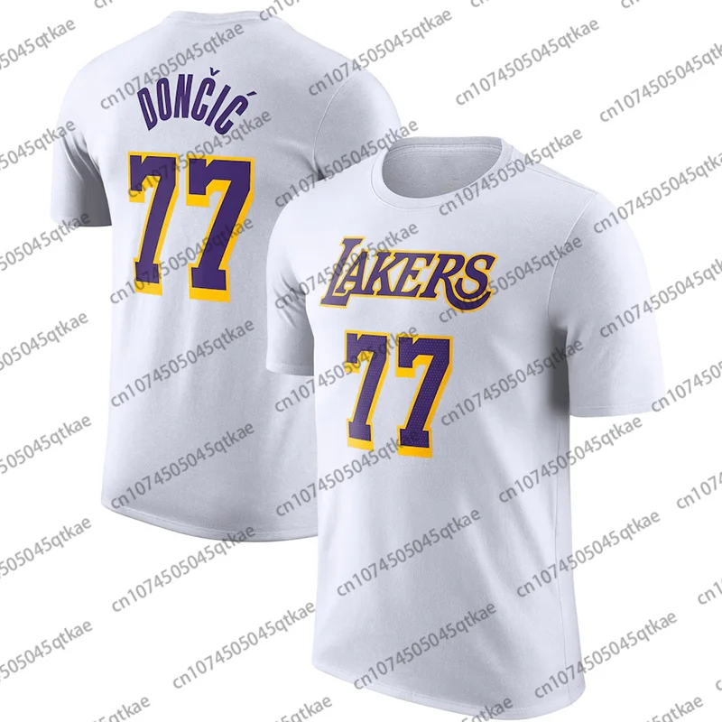 2025 New Hot Selling Doncic No. 77 American Basketball Sports T-Shirt Breathable Training Tee Men Women Kid Fashion Casual Top