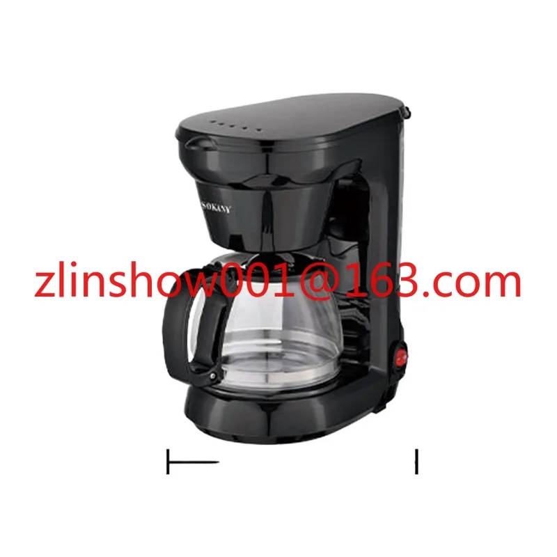 

Американская капельная кофеварка, кофеварка для небольшого офиса, чайник и кофе 750 мл на 4 чашки