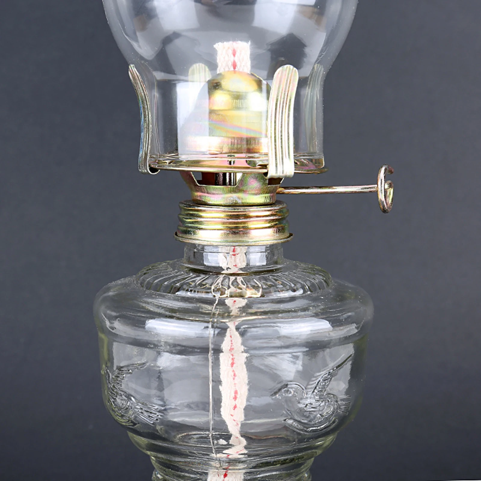 Newest Arrival Home Decoration Kerosene Lamp Indoor Vintage Four-Claw Lamp Head Clear Glass Kerosene Lamp Lantern