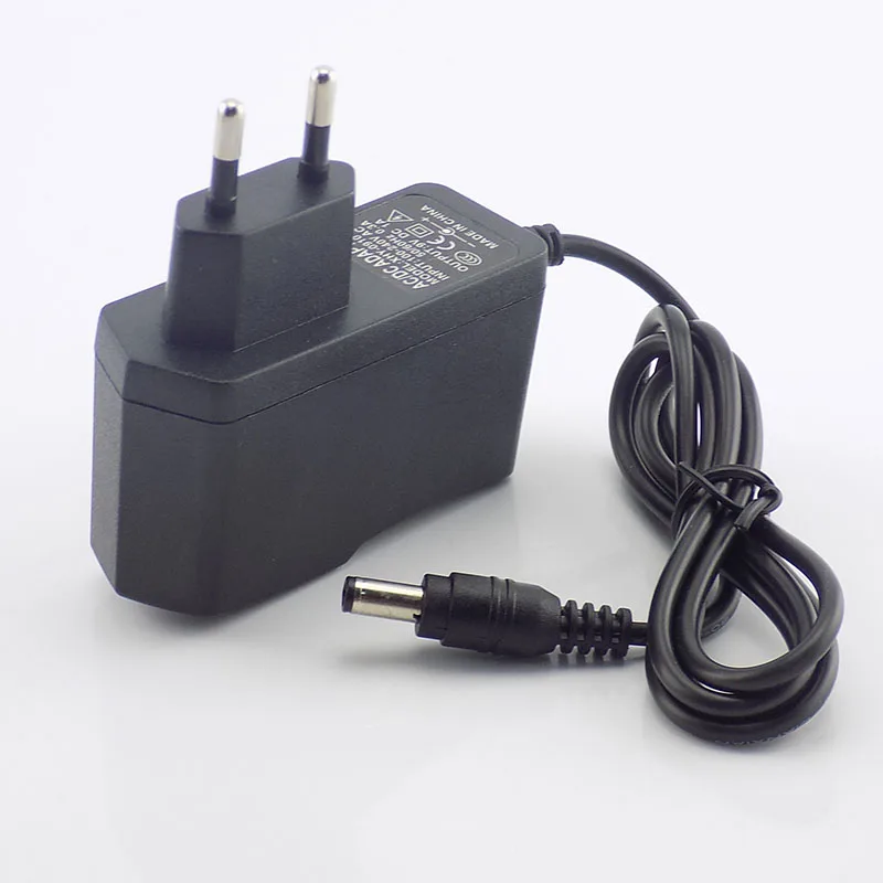 Adaptador de alimentação 9v 1a ac 100v-240v para dc 1000 ma 1 m cabo fonte de alimentação ue eua adaptador conversor 5.5x2.5mm interruptor de alimentação