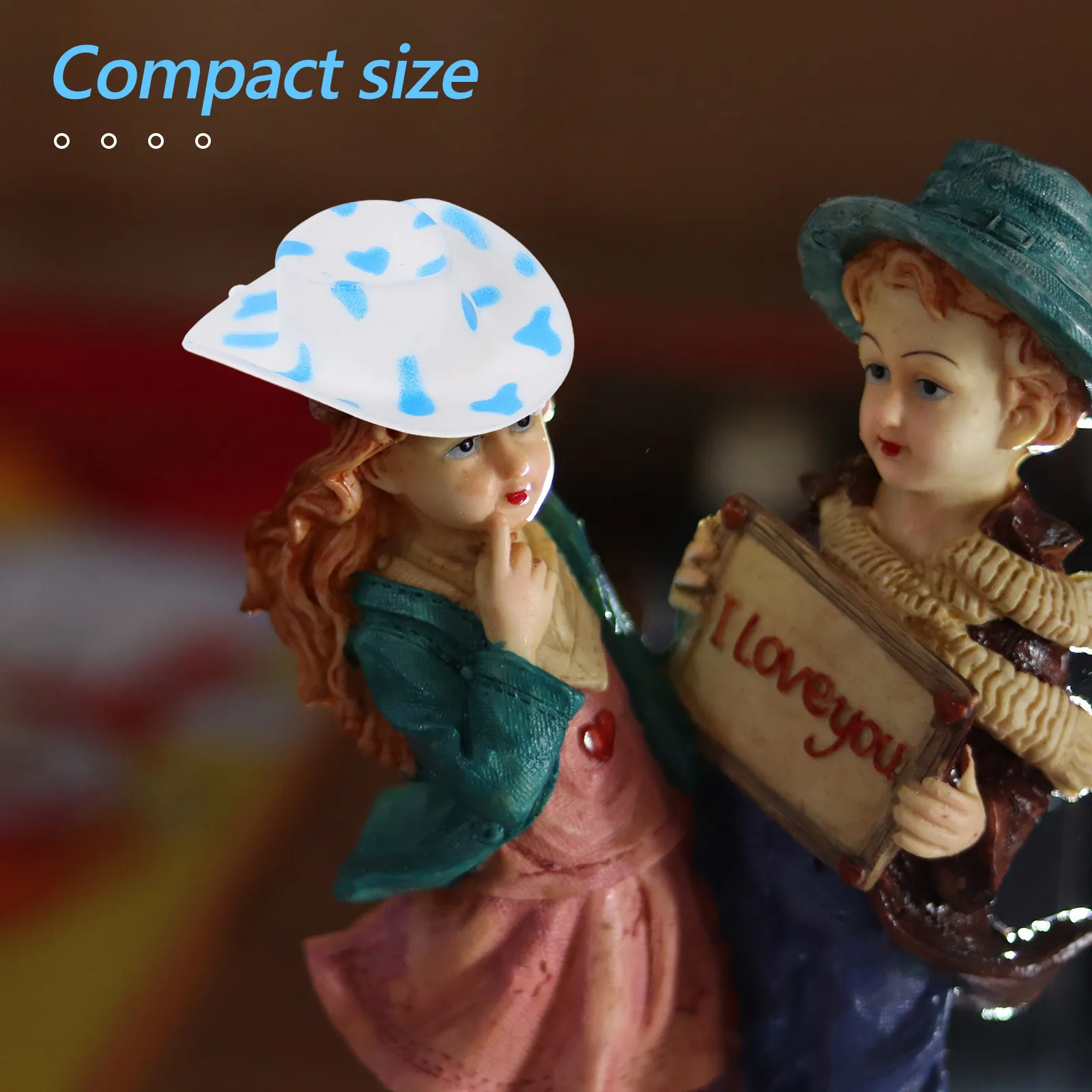 10Pcs Mini Cowboy Hats Variety Styles Durable Western Party Decorations Cupcake Toppers Wine Bottle Covers Hair Clips