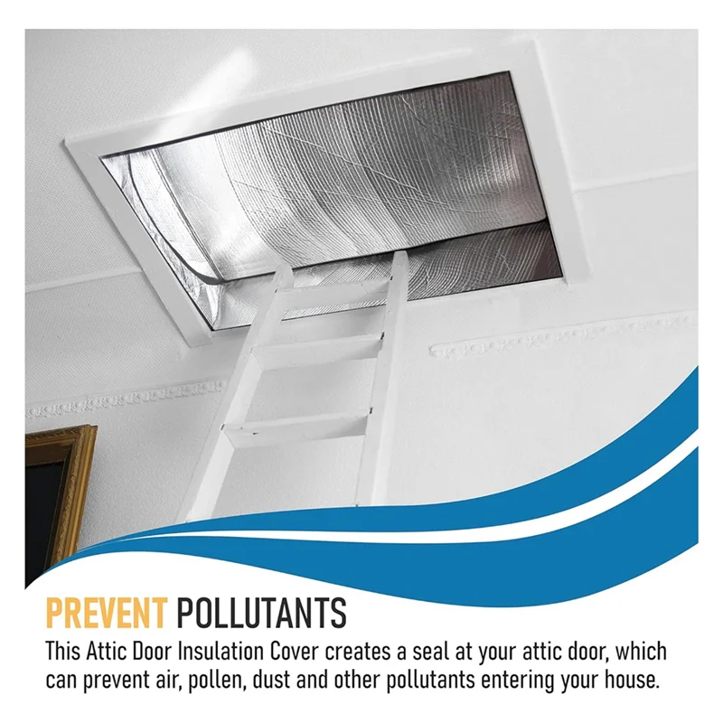 

YSUN-Attic Stairs Insulation Cover With Zipper Insulator Bag Energy Saving 25 X 54 X 11Inch Cover To Insulate Attic Access
