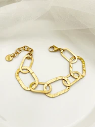 A pair of vintage tassel stainless steel summer women's iron rope splicing bracelet gifts for Mother's Day holiday