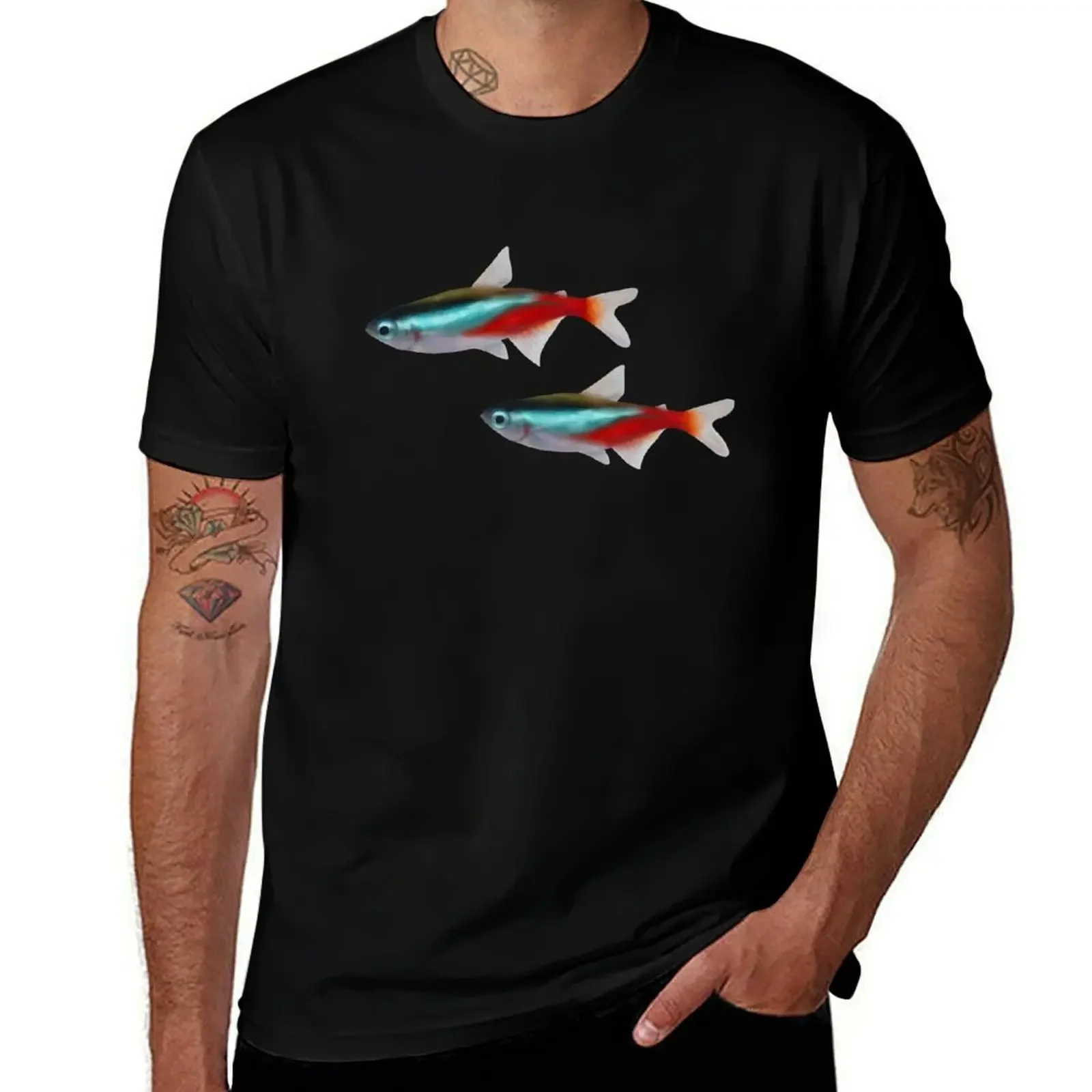 

NEON TETRA FISH PET T-Shirt oversize t-shirts man custom t-shirts anime clothes mens graphic t-shirts big and tall