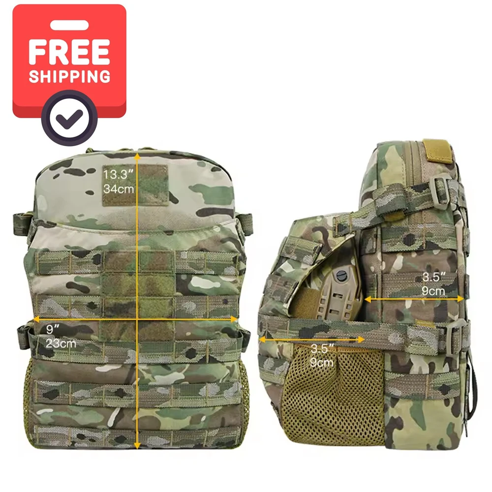 

Free Shipping Tactical Molle Vest Rear Water Bag Hydration Pack Expansion Helmet Storage Bag,Molle Backpack Expand Pouch Hunting