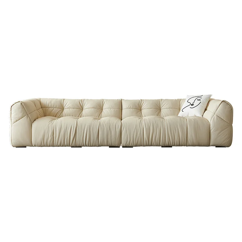 -For Cotton Candy Living Room Sofa Set Mesh Red Sofa Simple Living Room Straight Row Small Furniture Sofa&