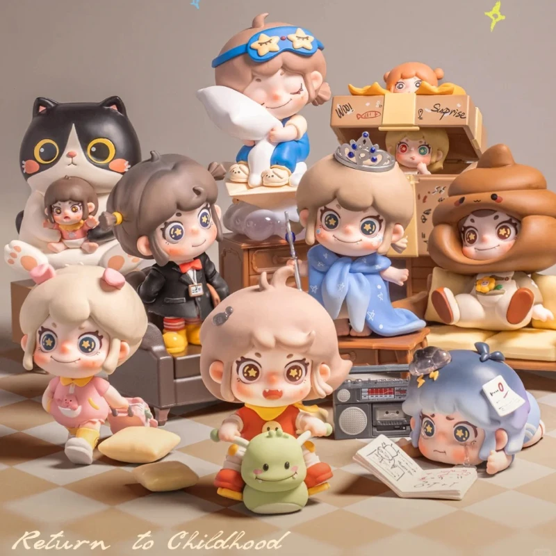 

PiPoPo Return To Childhood Series слепая коробка модная сумка для догадок оригинальные игрушки милые аниме фигурки настольные украшения коллекция подарков