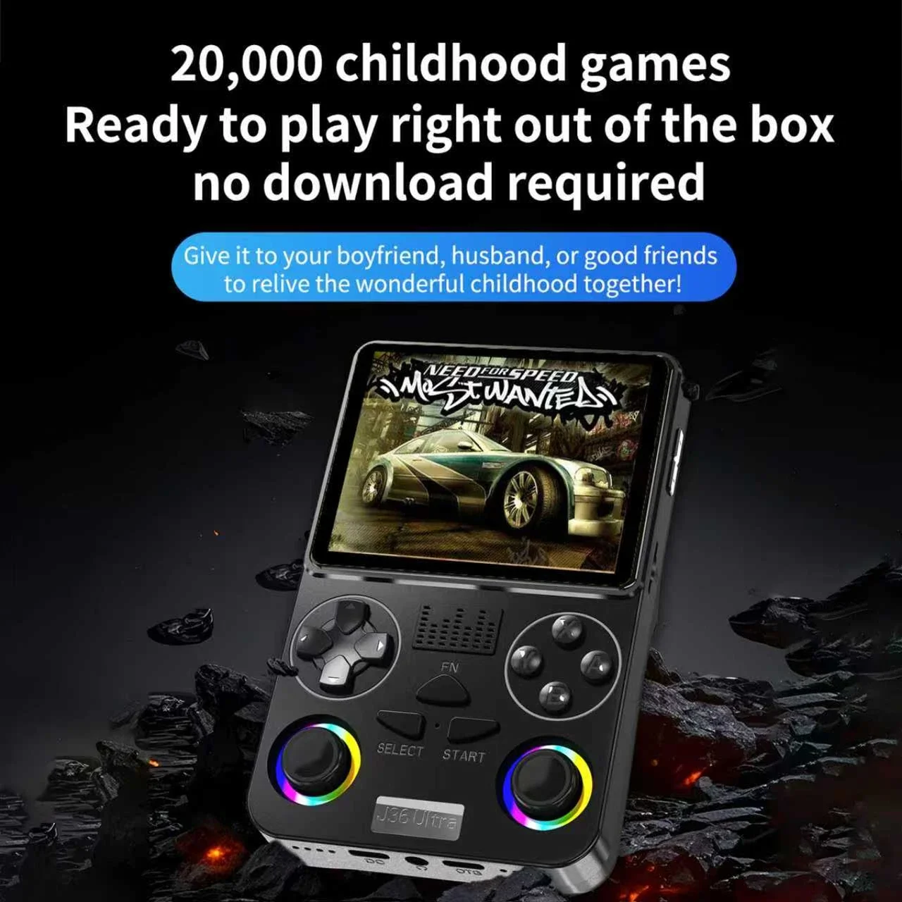Game Console Retro Handheld Portable Pocket Video Games Party Gifts Console