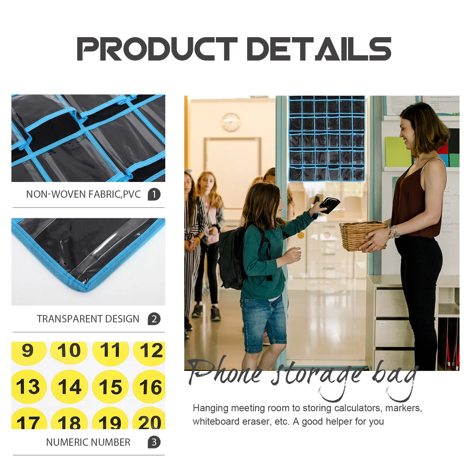 

Настенный органайзер для телефонов: карманная таблица для хранения мобильных устройств в классе, на двери, для офиса, общежития, производственных помещений