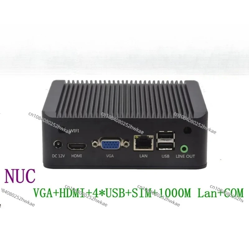 

Fanless Mini Pc J1900 Quad Core 2.0Ghz Linux Computer with 7.5W Power Consumption Mini Computer COM HDMI VGA SIM
