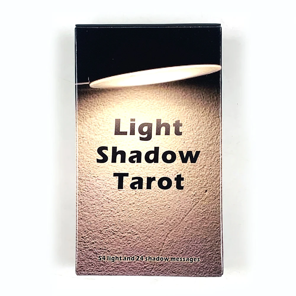 Light Shadow Tarot Deck 78 Cards English Version Divination Board Game Spiritual Reading Meditation Party Cards Game