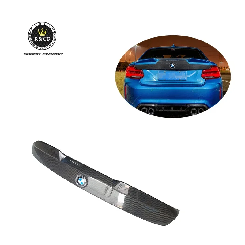 For F87 M2 Competition M235i MP CLS style carbon fiber rear TRUNK LID Spoiler 2017-19