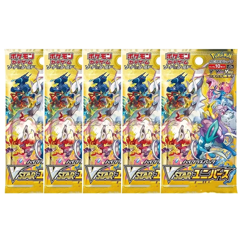 Original Pokemon Card PTCG Japanese Edition Series S12A Gold Bag Anime Game Trading Cards Children Gifts Genuine Board Game Toys