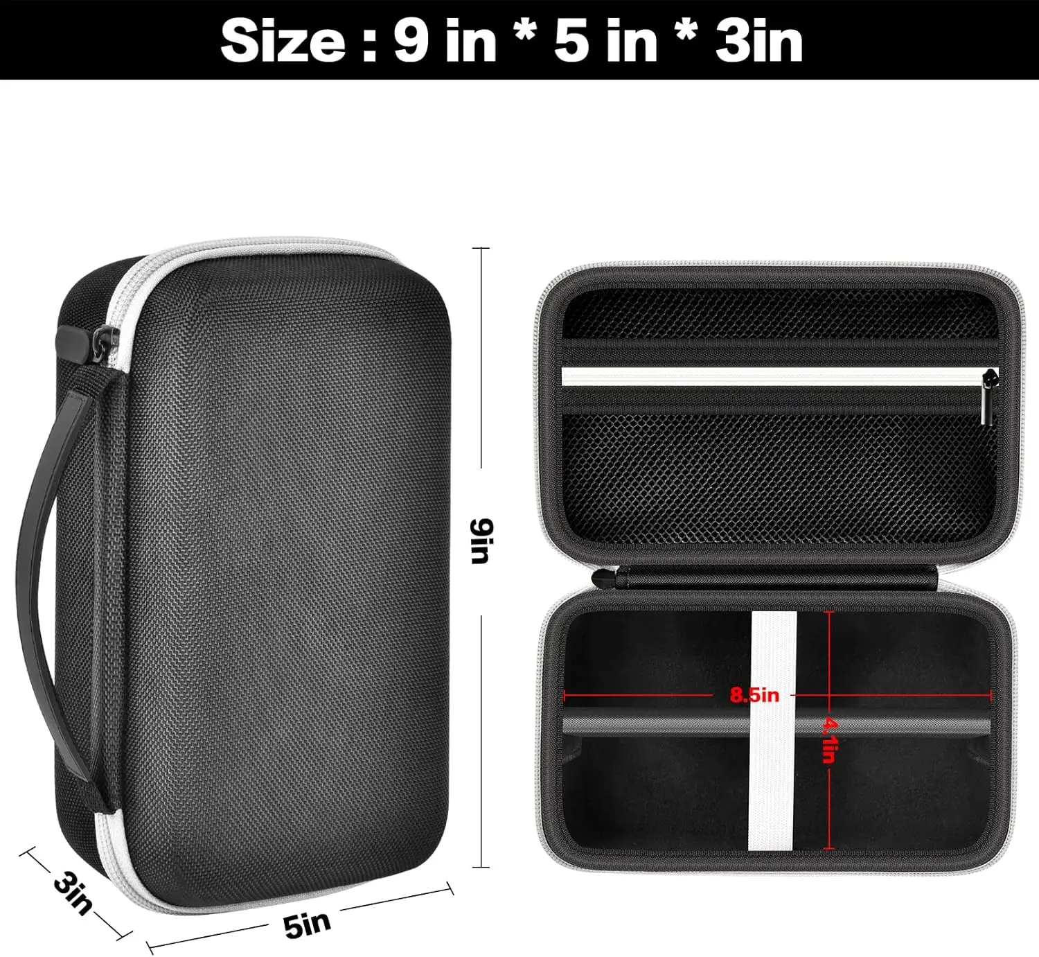 Case Compatible with Ufree/for AngFan/for Suprent/for GLAKER/for Romanda Professional Hair Clippers, Beard Trimmer Grooming Bag