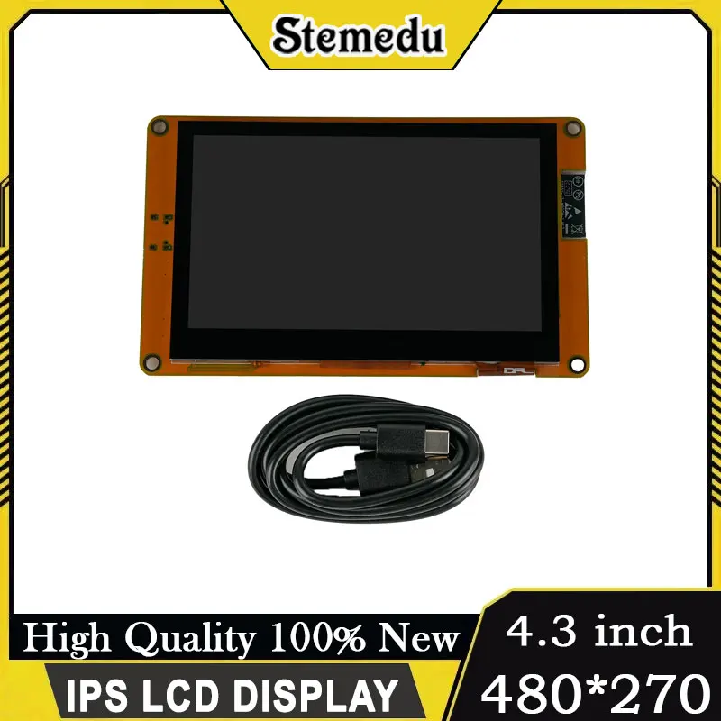 

4,3-дюймовый сенсорный дисплей ESP32-S3 480 × 270 IPS ЖК-экран емкостный сенсорный Wi-Fi/Bluetooth для Arduino Smart Home IoT-проекты