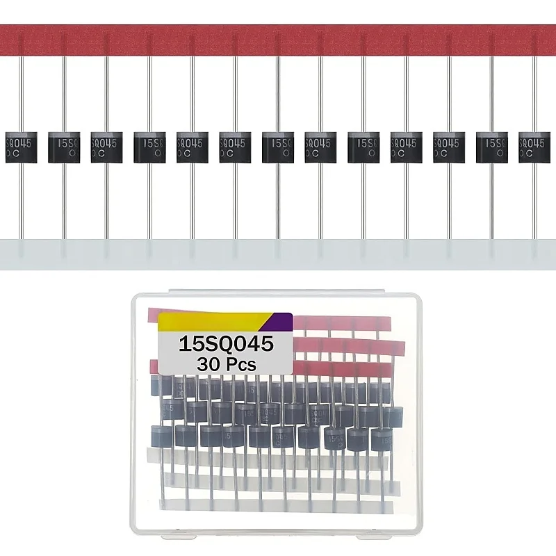 

15SQ045 Schottky Diode Rectifier 15A 45V R-6 Axial Diodes Rectifier Diode 15A 45Volt Rectifier Diodes for Solar Panel Pack of 30