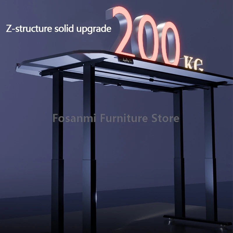 Игровой стол с подсветкой, большая столешница, стабильный, высокое качество, компьютерный стол для домашней комнаты, геймерский электрический стол с регулировкой высоты, стол для движения