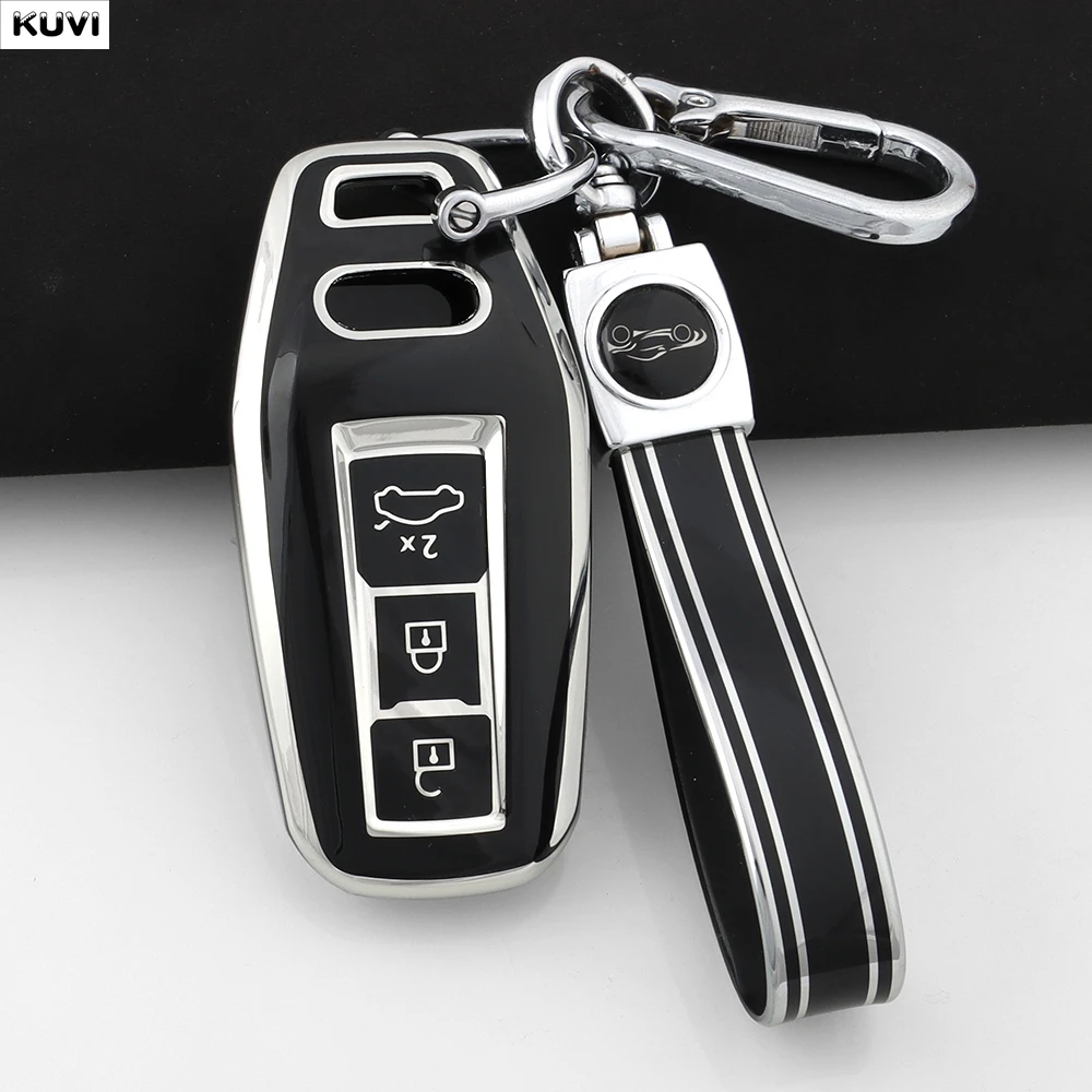 NEW TPU Car Remote Key Case Cover For Audi A5 A5L 2025 Q5 Q6 Q6L A6 2025 A6L A3 Auto Shell Fob Keychain Accessories