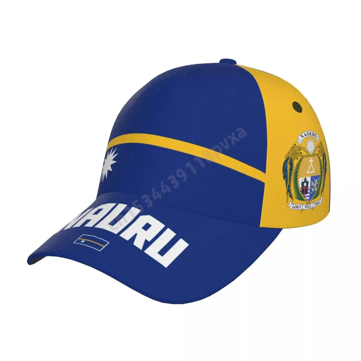 

Unisex Nauru Flag Nauruan Adult Baseball Cap Patriotic Hat for Baseball Soccer Fans Men Women