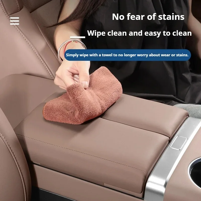 

For Li Lixiang L6 L7 L8 L9 Car Armrest Box Protective Cover Ideal Armrest Box Height Increase Leather Scratch-Resistan Pad