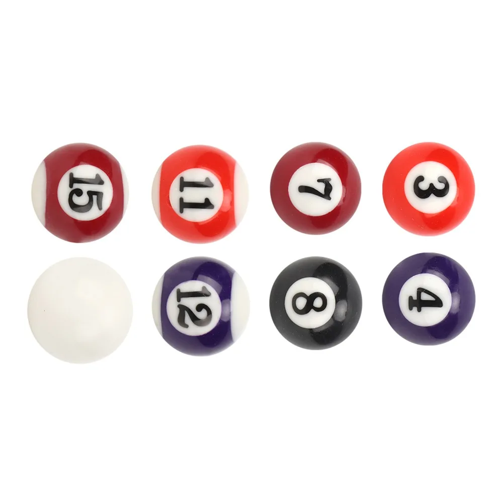 

16PCS Billiards 2.5CM Mini Billiard Ball Toy Plastic Mini Pool Ball Mini Billiard Ball Billiards Ball Set Family Fun
